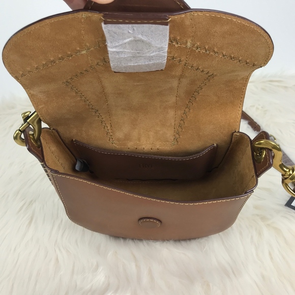 Frye Ilana Color Block Small Saddle Leather Bag - Picture 7 of 8
